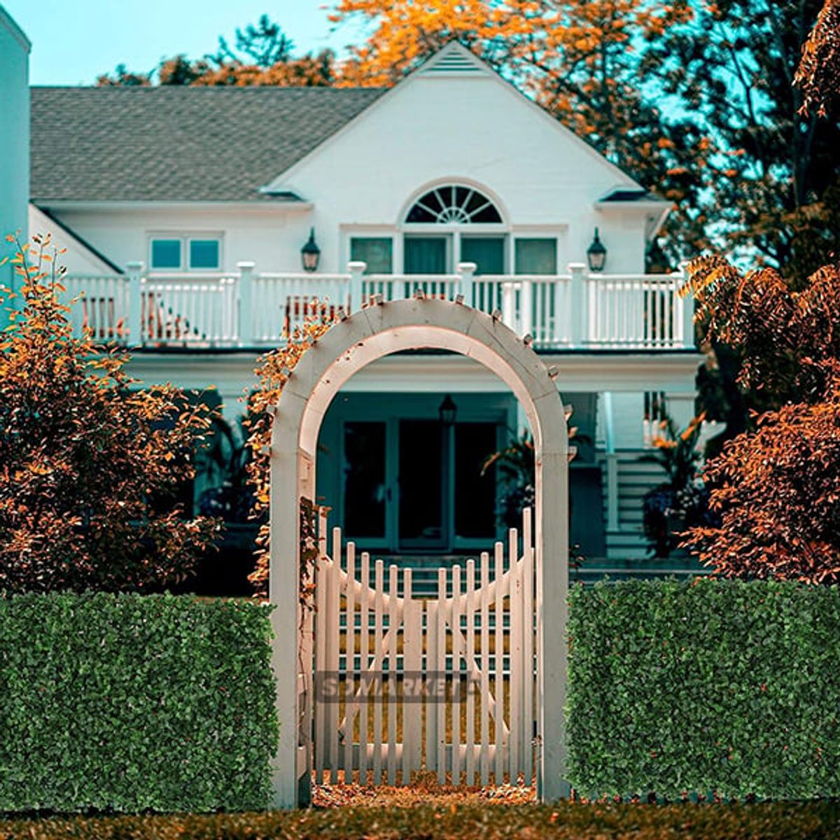 GENERICO - Pack 10x Pasto Palmeta Trébol Sintético Deco 60 X 40 X 4 Cm