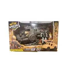 OEM - Juguete Auto Carro Helicoptero Con Accesorios Soldado Armas