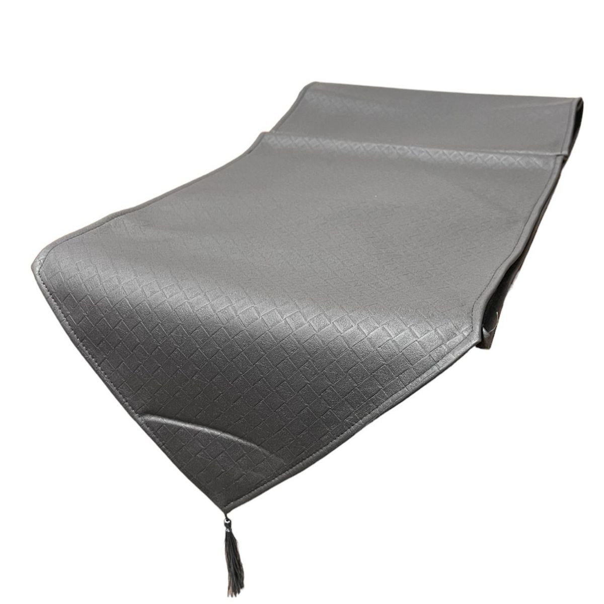 OEM - Mantel Camino De Mesa Con Pompon Cuero Sintetico 180x35cm