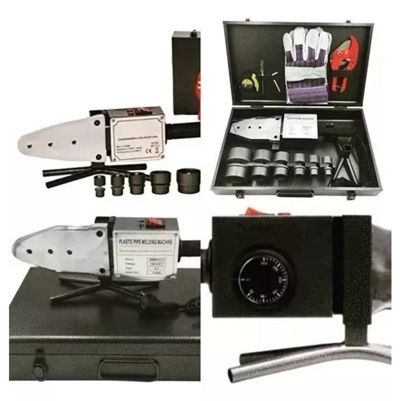 MUNDO MAGIA - Termofusora Ppr 2000w Con Regulador Temperatura Y Accesorios