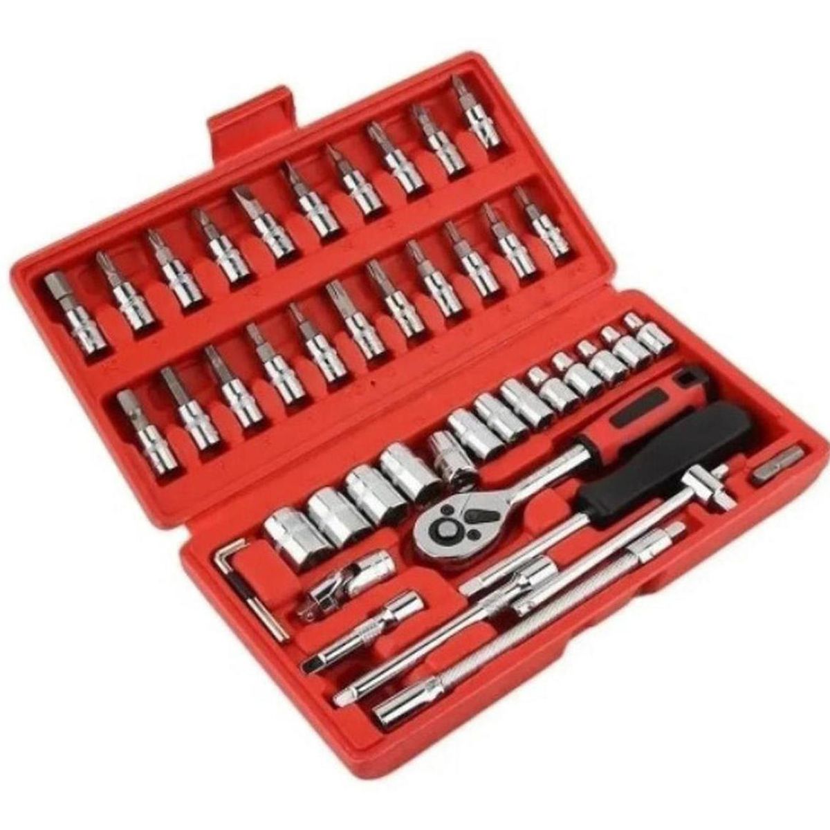 IMPORTCLICK - Juego Caja Set Dados Herramientas Chicharra 46 Piezas