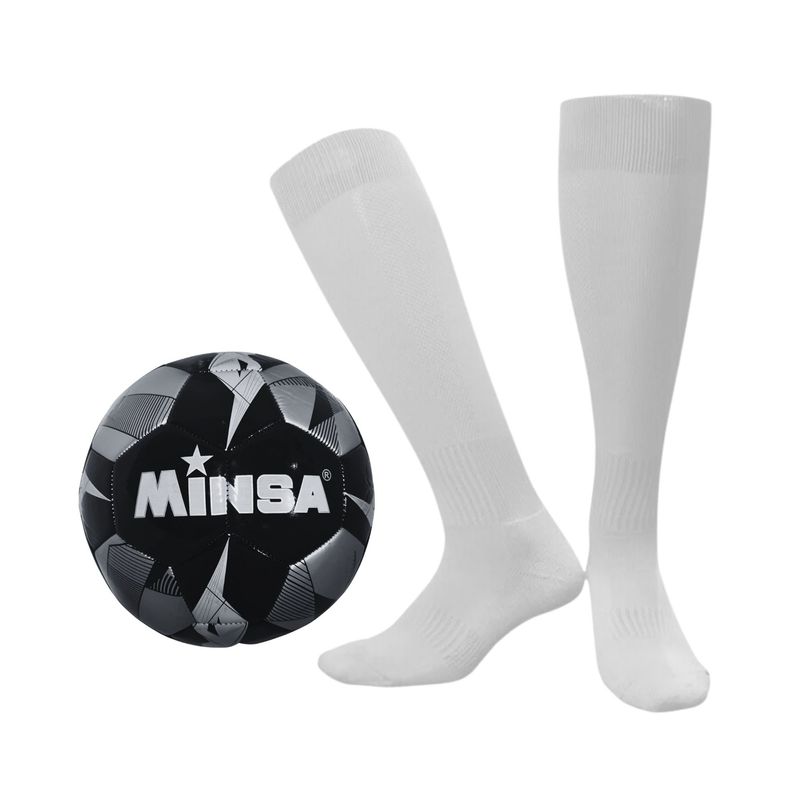 GENERICO - Balon De Futbol + Un Par Calcetas Deportivas Soccer