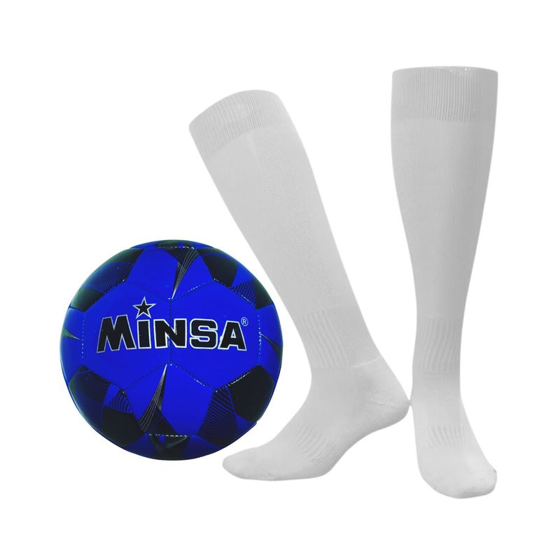 GENERICO - Balon De Futbol + Un Par Calcetas Deportivas Soccer