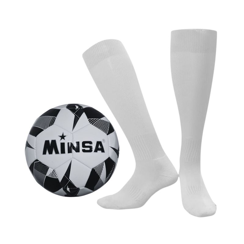 GENERICO - Balon De Futbol + Un Par Calcetas Deportivas Soccer