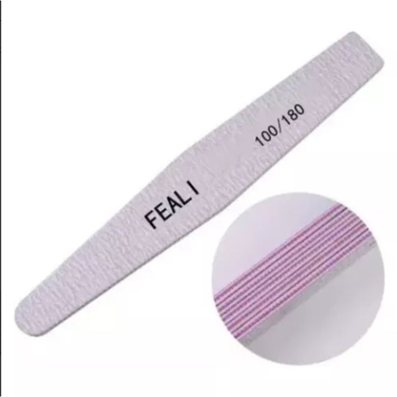 GENERICO - Limas 100180 Uñas Manicure 12 Unidades Color Gris