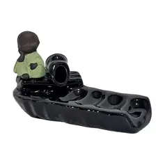 GENERICO - Cascada De Humo Baby Green + 10 Conos