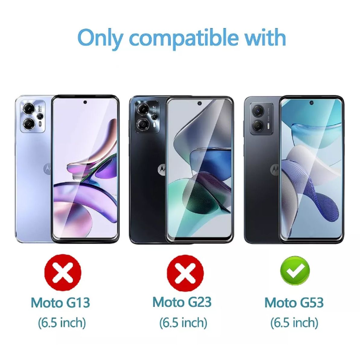 GENERICO - Carcasa Antishock Para Motorola Moto G53 5G + Lamina Pantalla