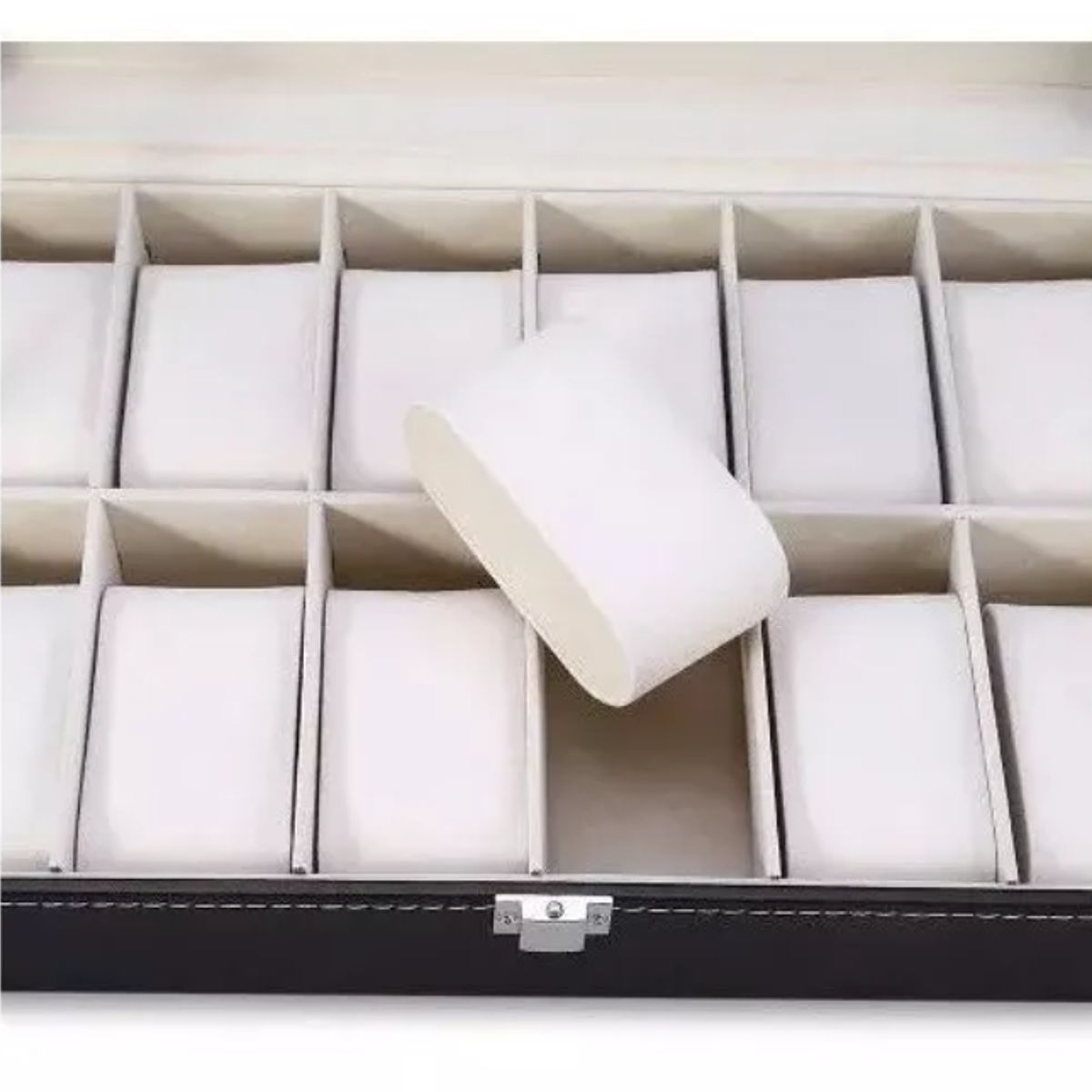 GENERICO - Caja Organizador De Relojes 12u Exhibidor Porta Reloj 10001