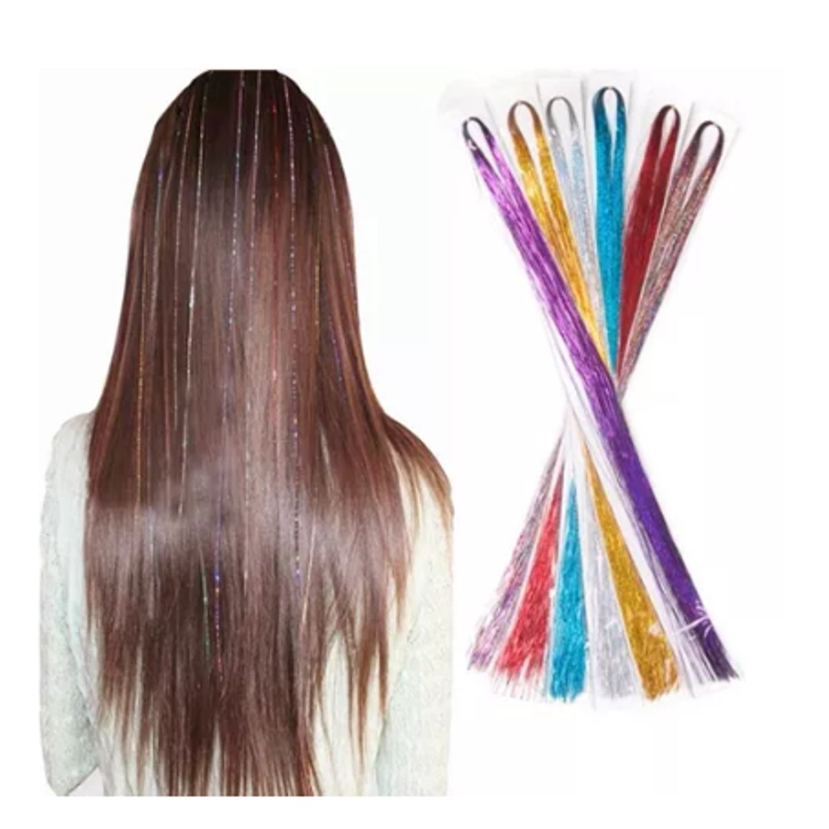 GENERICO - Set 50 Mechas De Pelo - Cabello Brillante