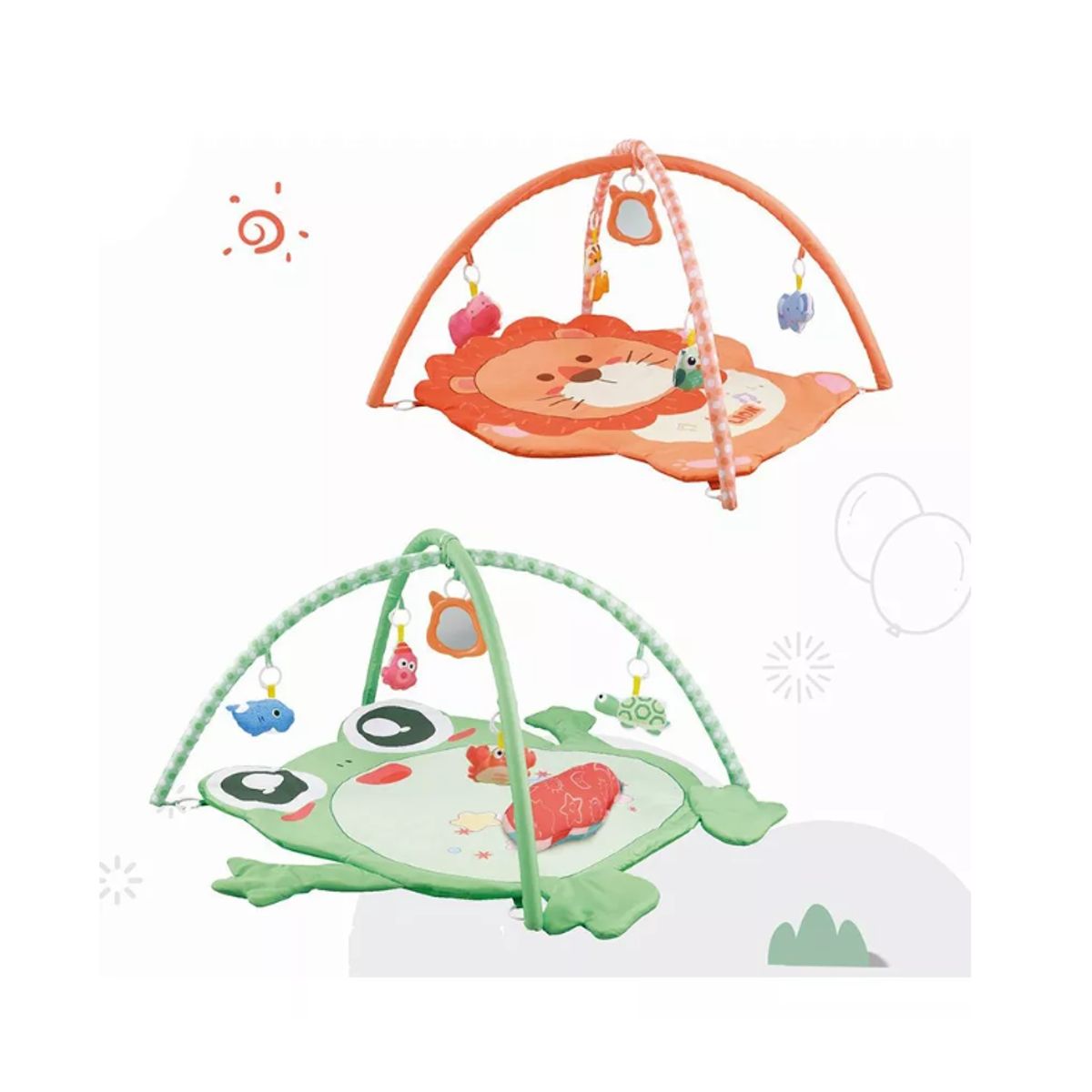 GENERICO - Gimnasio De Actividades Musicales 3 En 1 De Bebe Animalitos