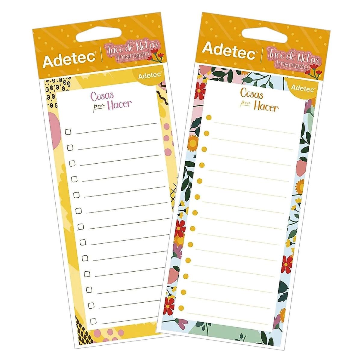 ADETEC - Taco De Notas Imantado Con Bolígrafo Adetec Para Oficina