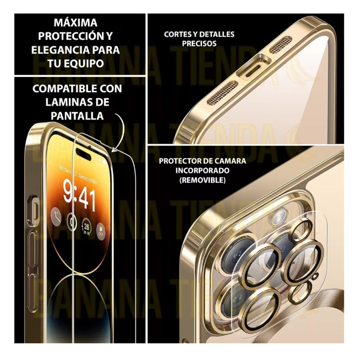 GENERICO - Carcasa Magsafe Protector De Camara Para iPhone 15