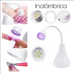 GENERICO - Lampara Uv Led Soft Gel X Inalámbrica Manicure 18w BLANCO