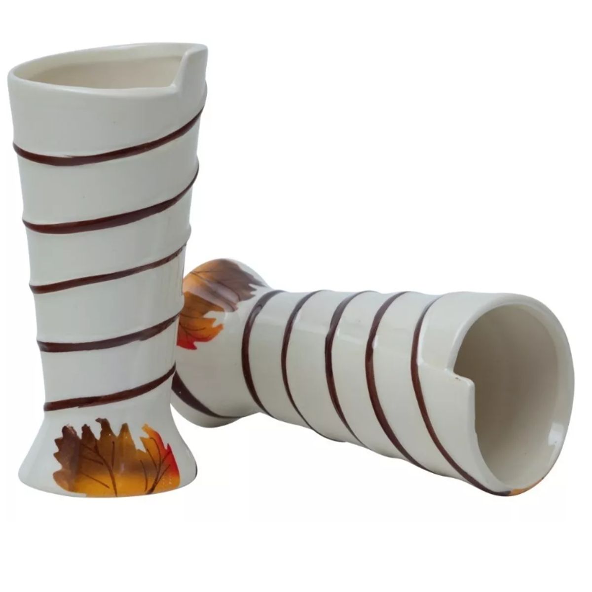 GENERICO - Pack De 2 Floreros Decorativos Diseño Otoñal / Runn