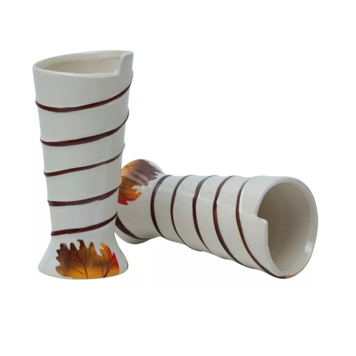 GENERICO - Pack De 2 Floreros Decorativos Diseño Otoñal / Runn