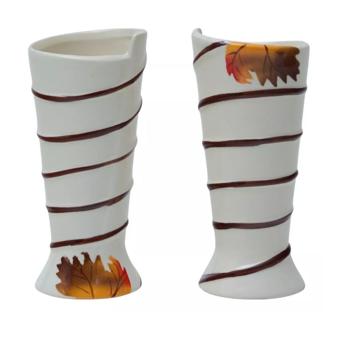 GENERICO - Pack De 2 Floreros Decorativos Diseño Otoñal / Runn