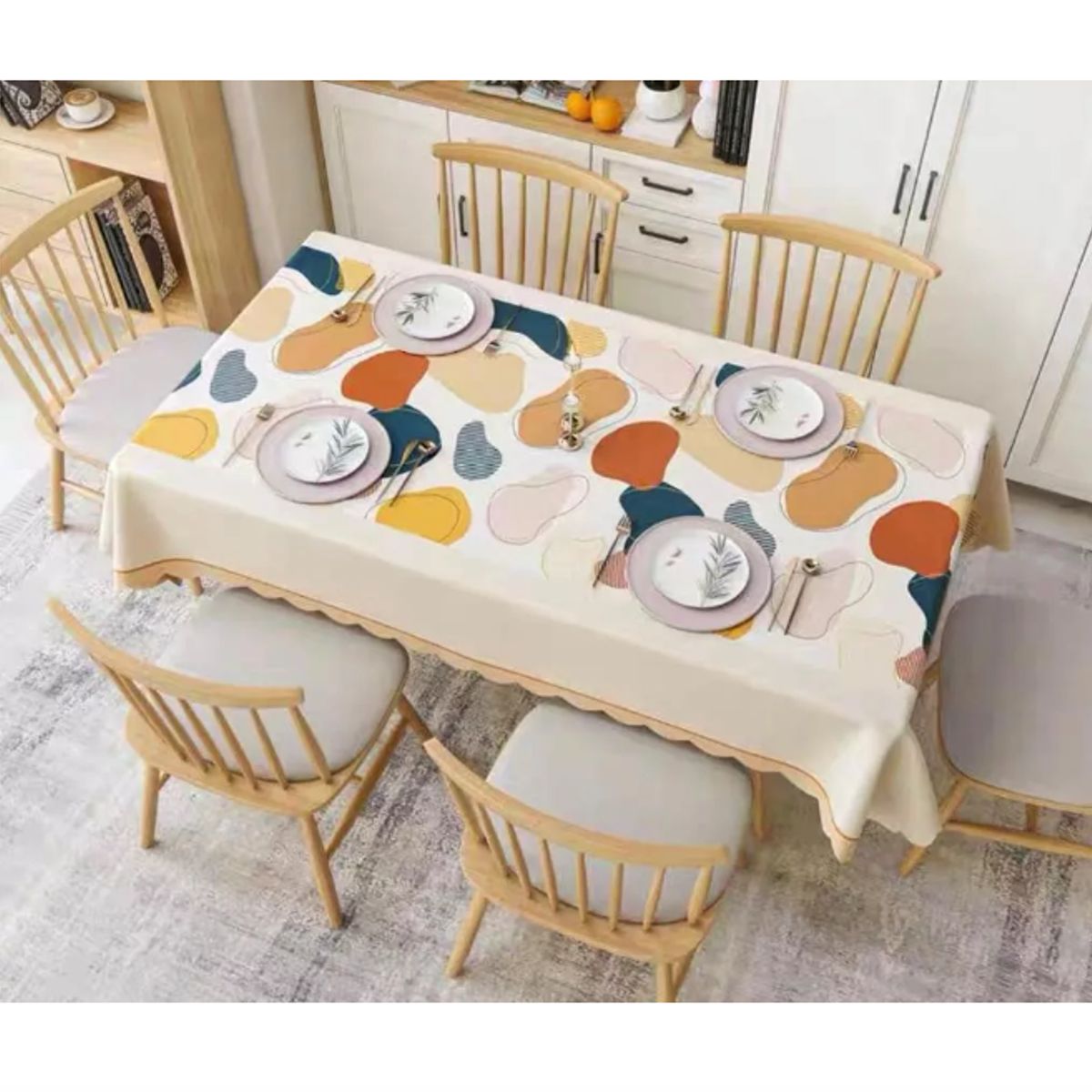 GENERICO - Mantel Anti-manchas Rectangular 220cm