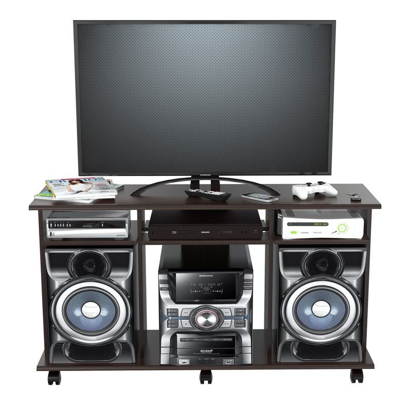 INVAL - Rack TV  50 " Wengue  66,5cm x 120cm x 36cm