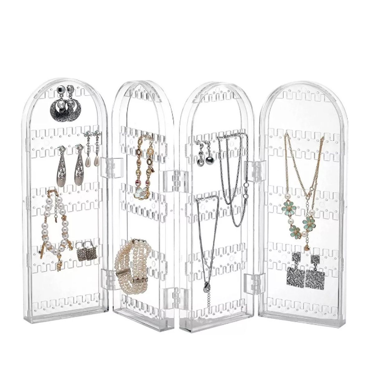 GENERICO - Organizador De Aros Exhibidor Porta Aros Acrílico Pegable Joyero