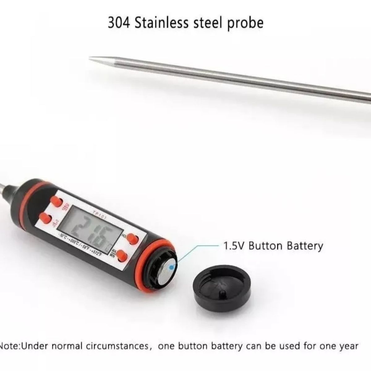 GENERICO - Termómetro Digital Cocina Temperatura Alimentos Carnes