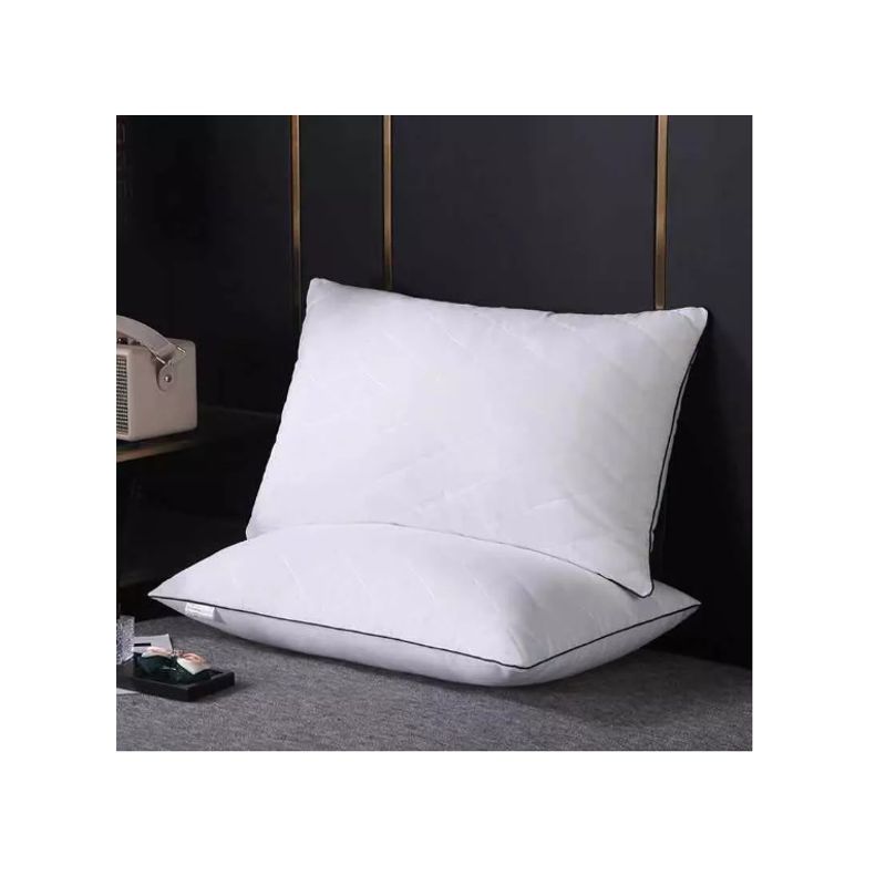 GENERICO - Pack De 2 Almohadas Brodado Blanco.