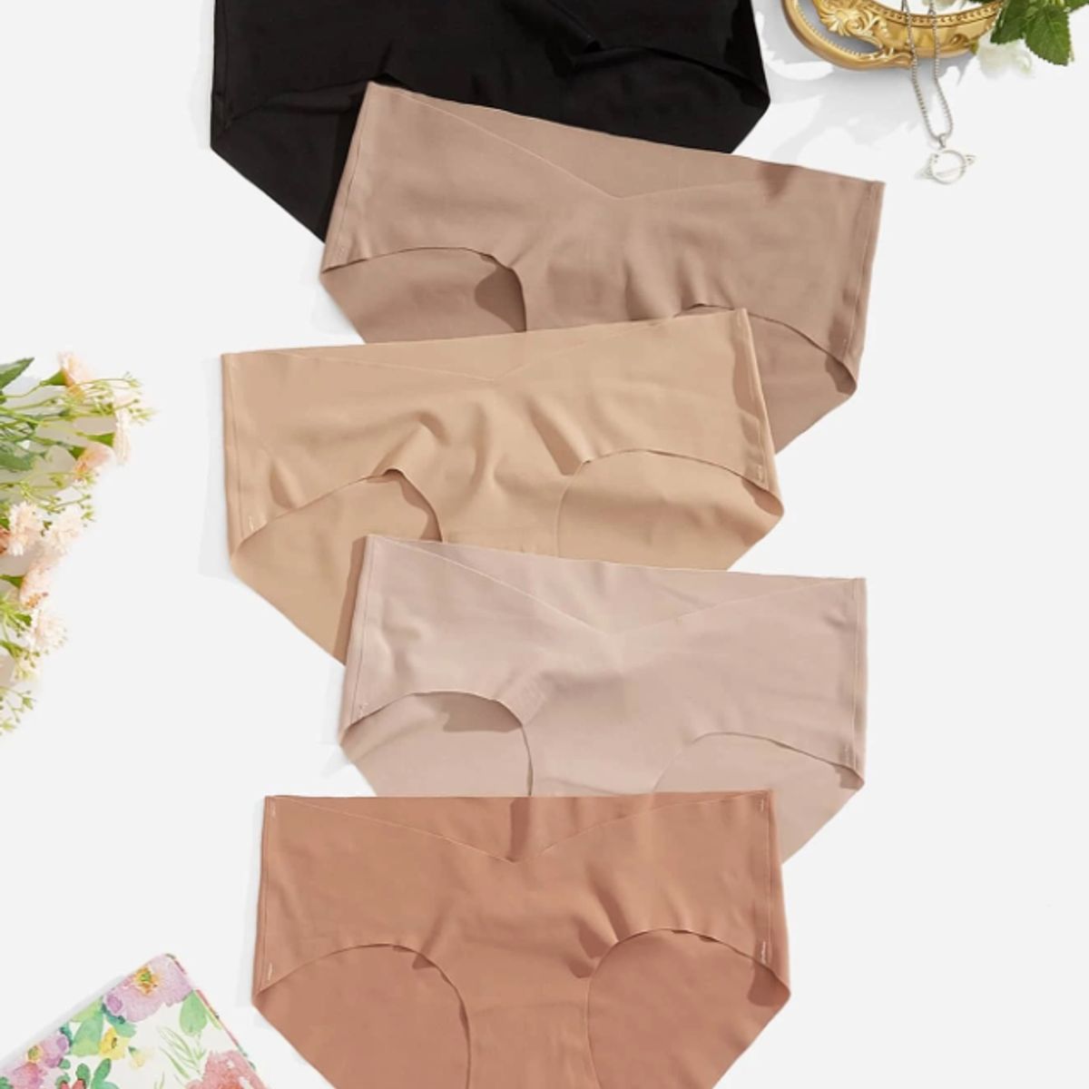 GENER - Set de Bragas unicolor para mujer