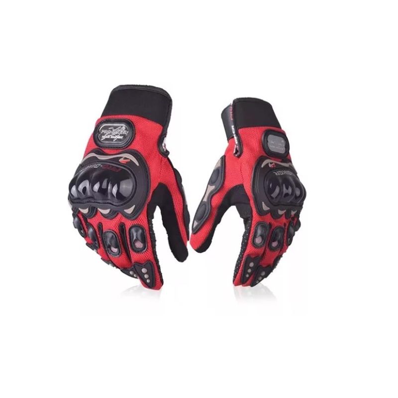 GENERICO - Guantes Para Moto O Bici Gran Protección Probiker Rojo