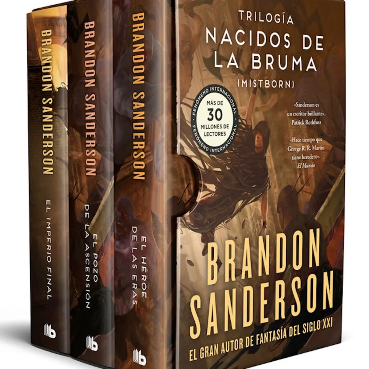 B DE BOLSILLO - Estuche Mistborn Imperio + Ascensión + Héroe - B. Sanderson
