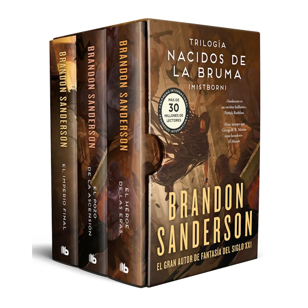 B DE BOLSILLO - Estuche Mistborn Imperio + Ascensión + Héroe - B. Sanderson