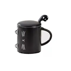 GENERICO - Tazón De Gato + Tapa Y Cuchara Mug Cat