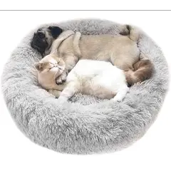 GENERICO - CAMA MASCOTA anti stress GRIS TAMAÑO XS
