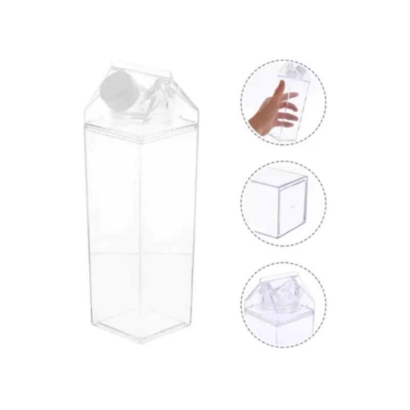 GENERICO - Envase 1lt Para Leche Ó Jugo Vaso Botella Con Tapa Termo