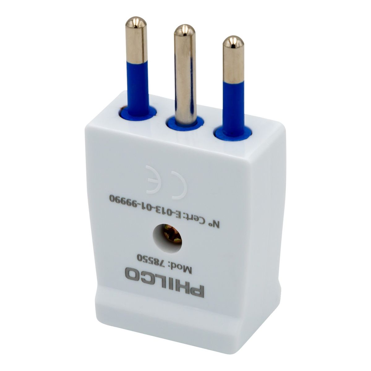 PHILCO - Enchufe Macho Vertical Philco 2PT Blanco