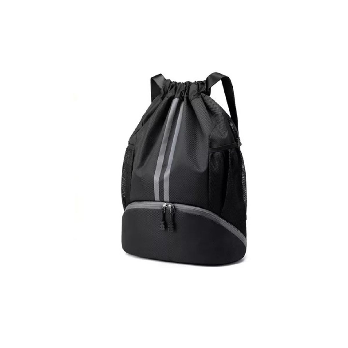 GENERICO - Mochila De Baloncesto Bolso Con Cordón Bolsa De Equitación negro