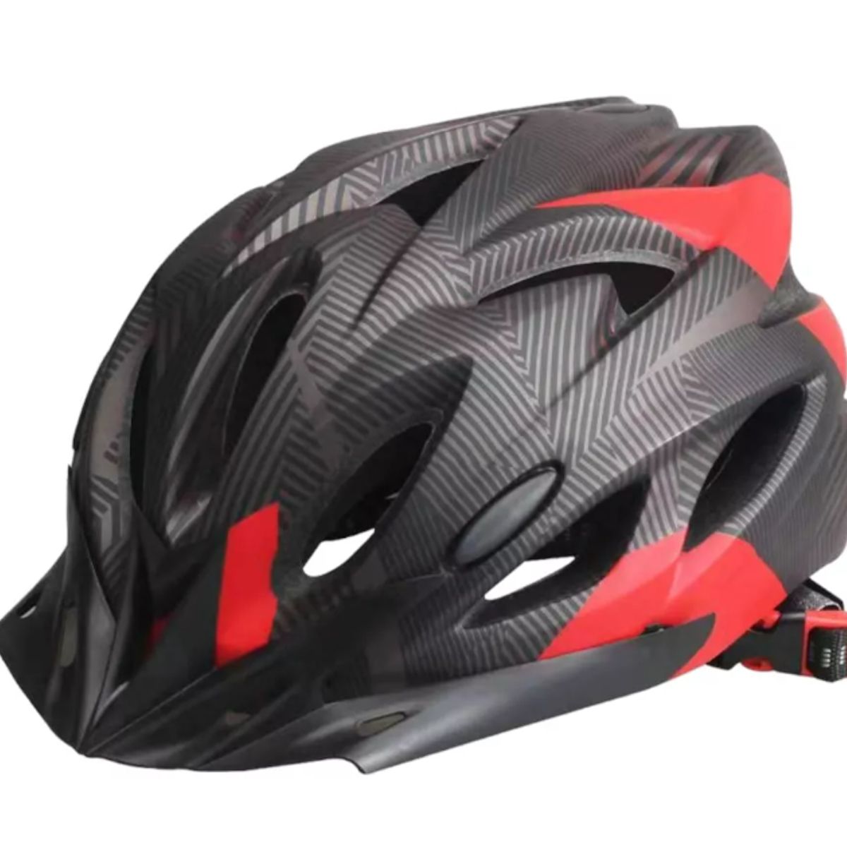 GENERICO - Casco De Bicicleta Ajustable Con Luz