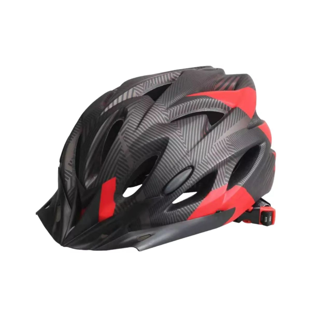 GENERICO - Casco De Bicicleta Ajustable Con Luz