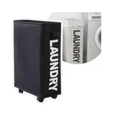 GENERICO - Canasto De Ropa Sucia Con Ruedas Laundry Lavanderia