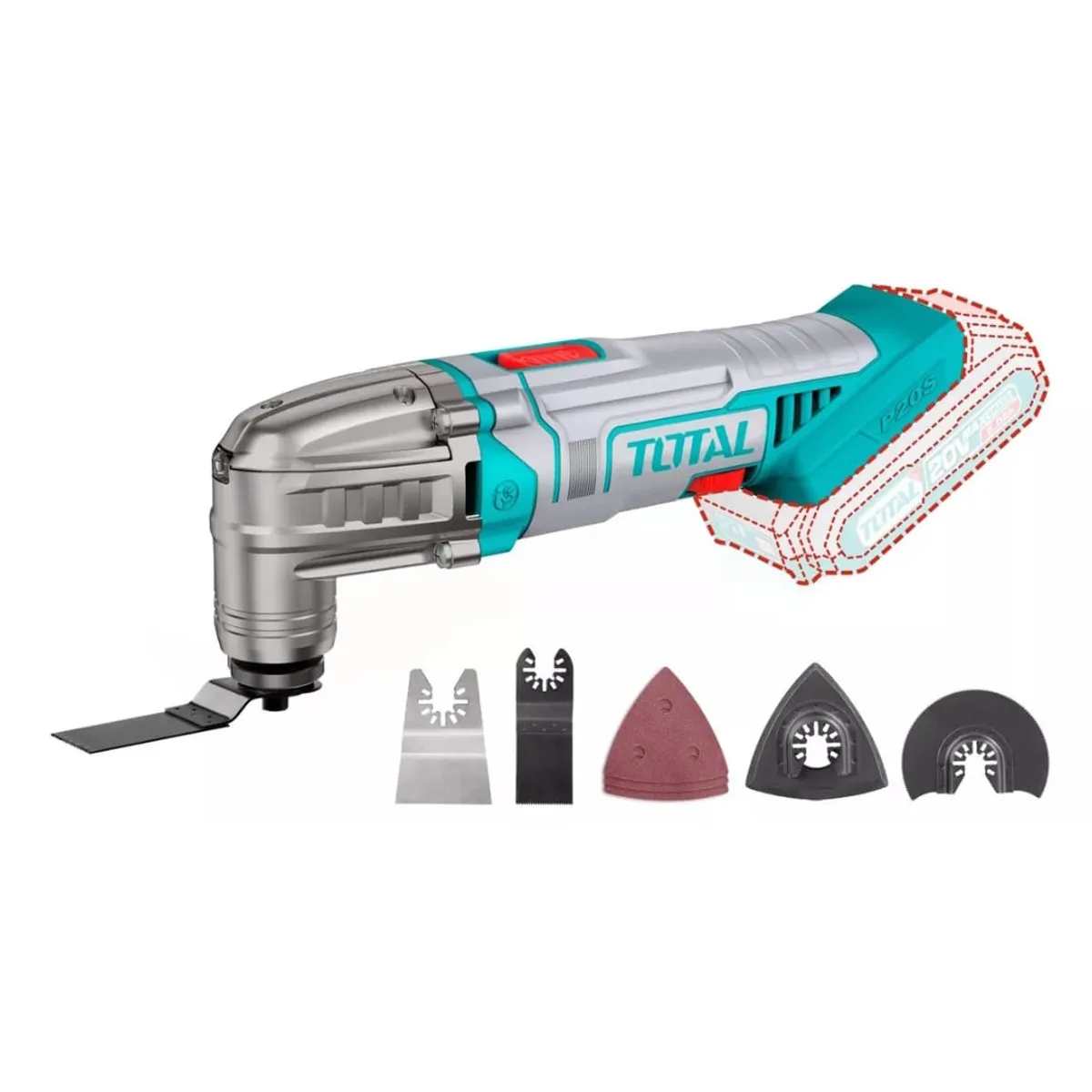 TOTAL TOOLS - Multi Herramienta Oscilante Multiuso 20v Total Tmli2001