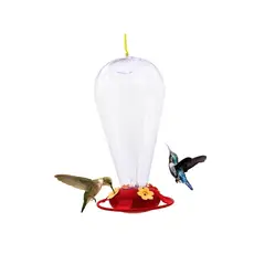 GENERICO - Bebedero Colibrí Transparente 1l Picaflor Colibríes Aves.
