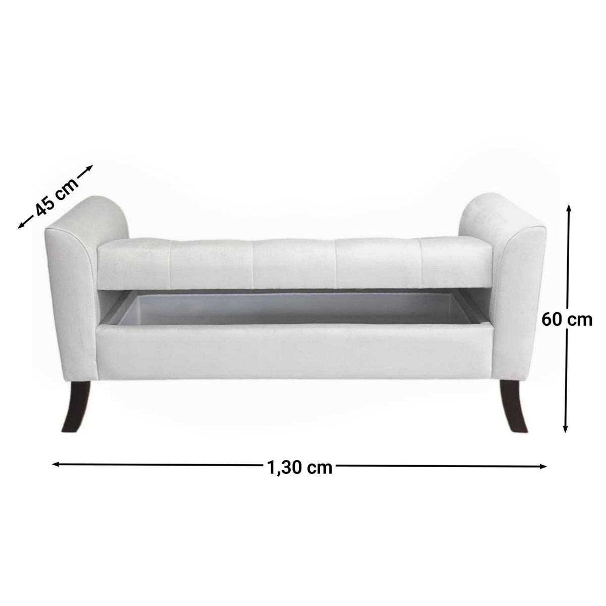 GENERICO - Banqueta Baúl New Roma Color Café