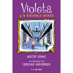 NUBE DE TINTA - Libro Violeta y la biblioteca infinita - Kühne, Undurraga