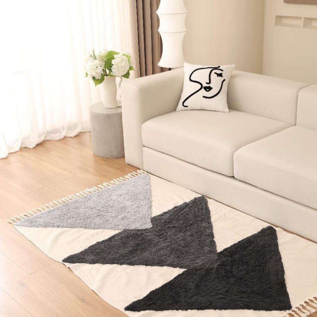 ANGELES DEL HOGAR - Alfombra Bohemia De Estilo Etnico 120x180 Cm