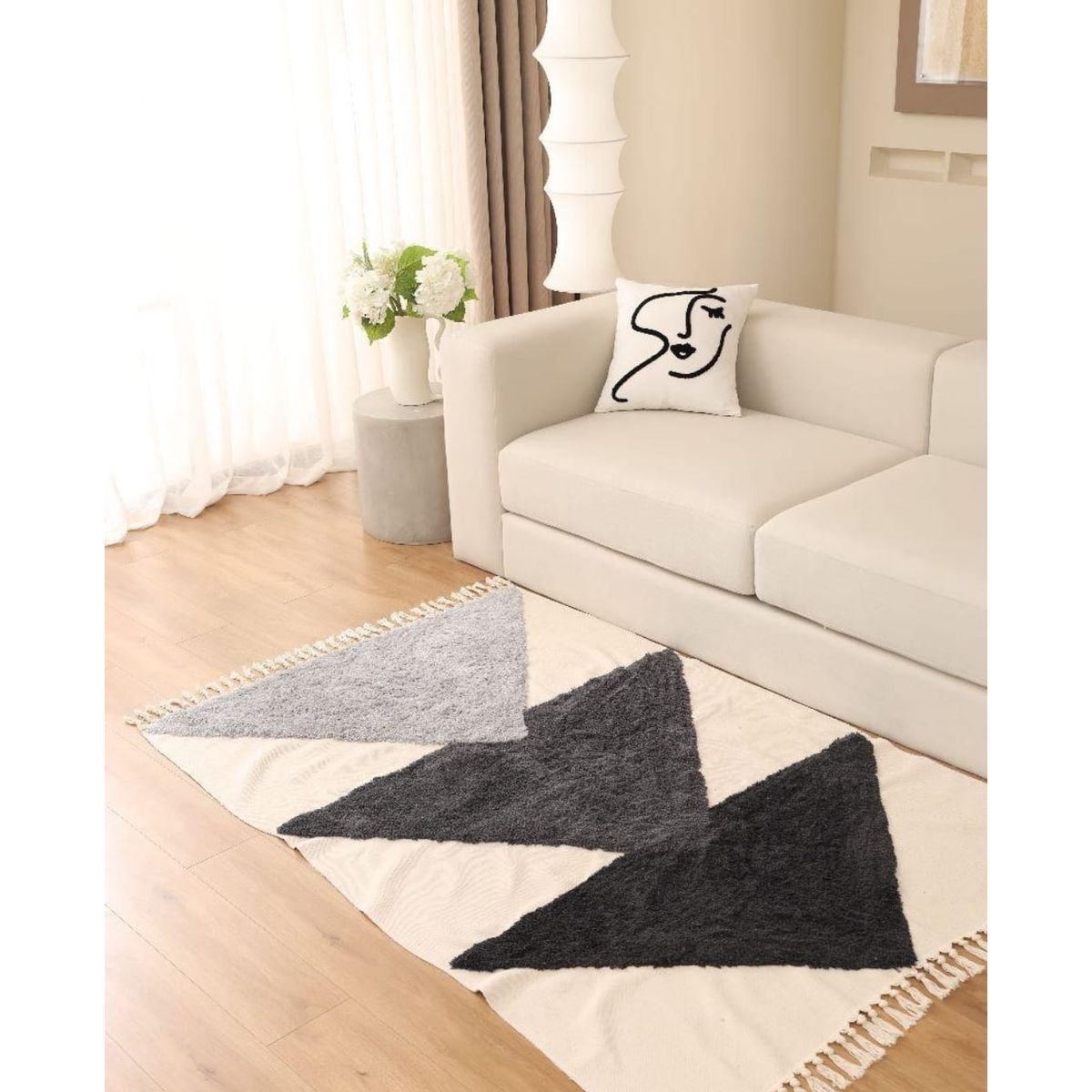 ANGELES DEL HOGAR - Alfombra Bohemia De Estilo Etnico 120x180 Cm