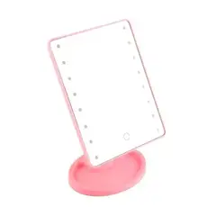 GENERICO - Espejo 16 Luz Led Tactil Maquillaje Usb Portatil Giratorio