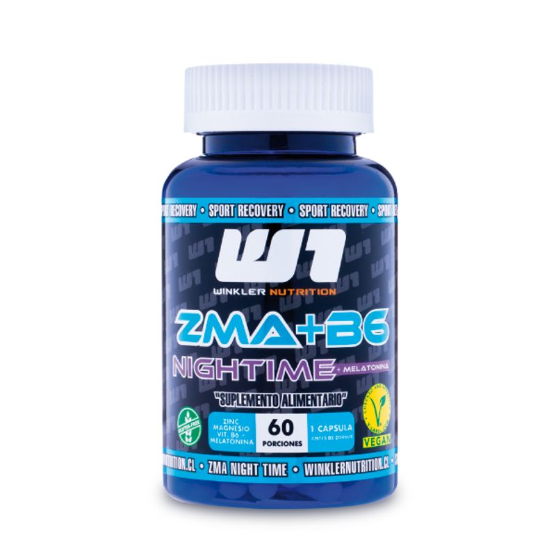 WINKLER NUTRITION - Zma Magnesio + Zinc + B6 ++ 60 Caps Nuevo.  Winkler
