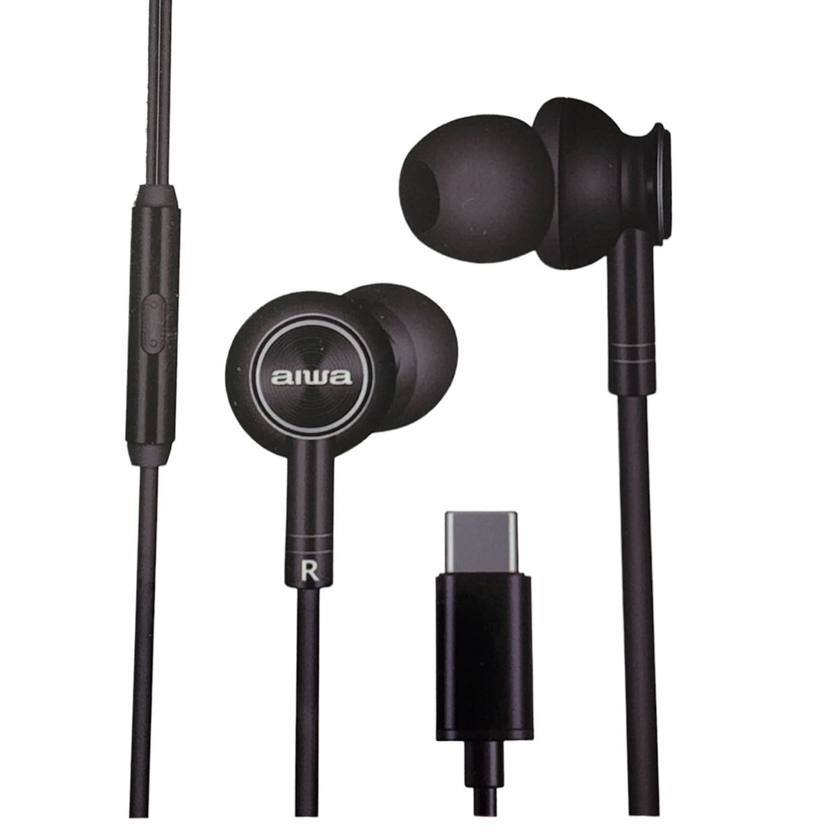 AIWA - Audifonos Aiwa I30TC In-Ear Tipo C Negro
