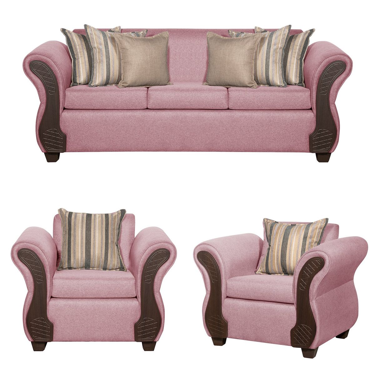 RUZAM MOBEL - LIVING 3-1-1 MARSELLA  PALO ROSA