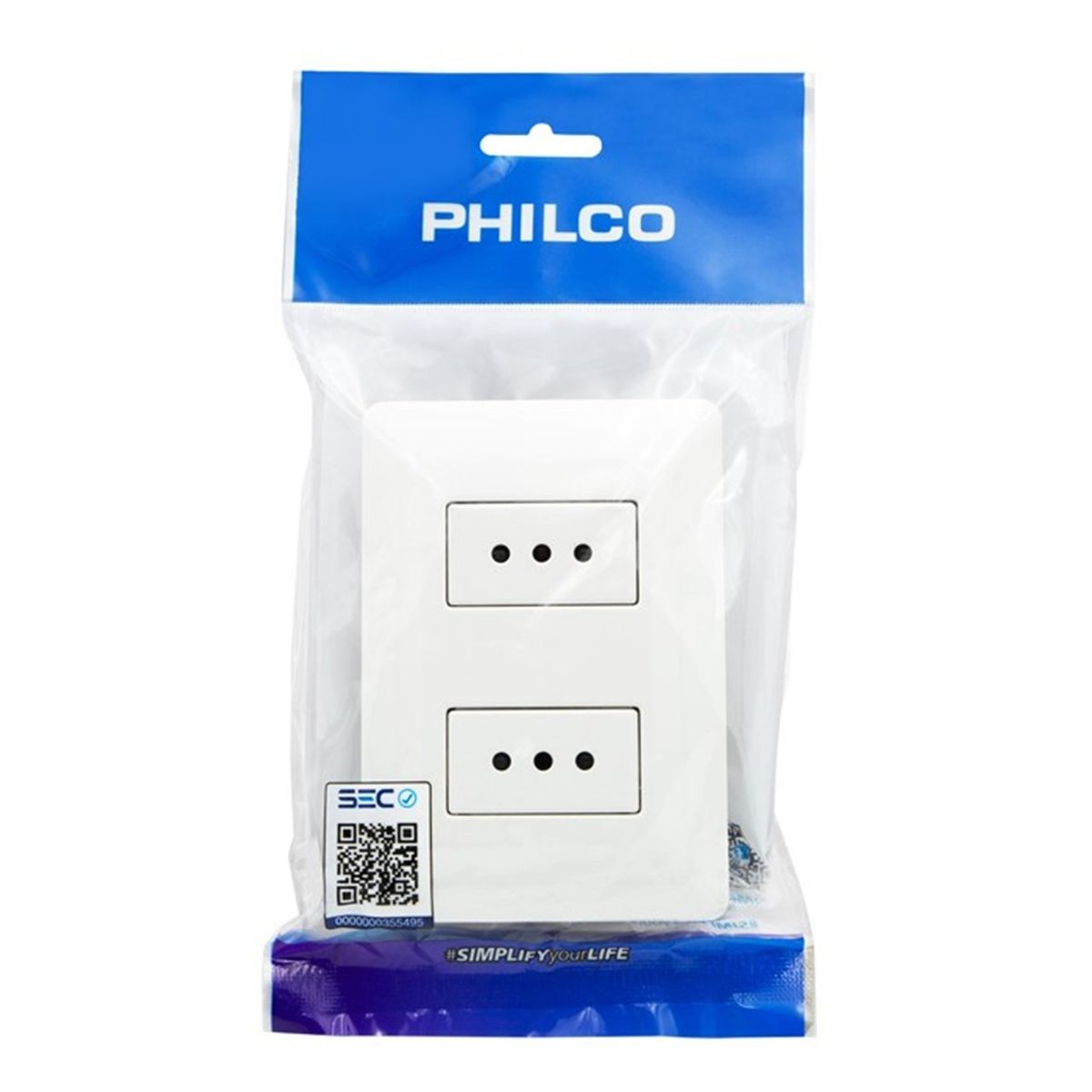 PHILCO - Enchufe Tomacorriente Philco Doble 250v 10A