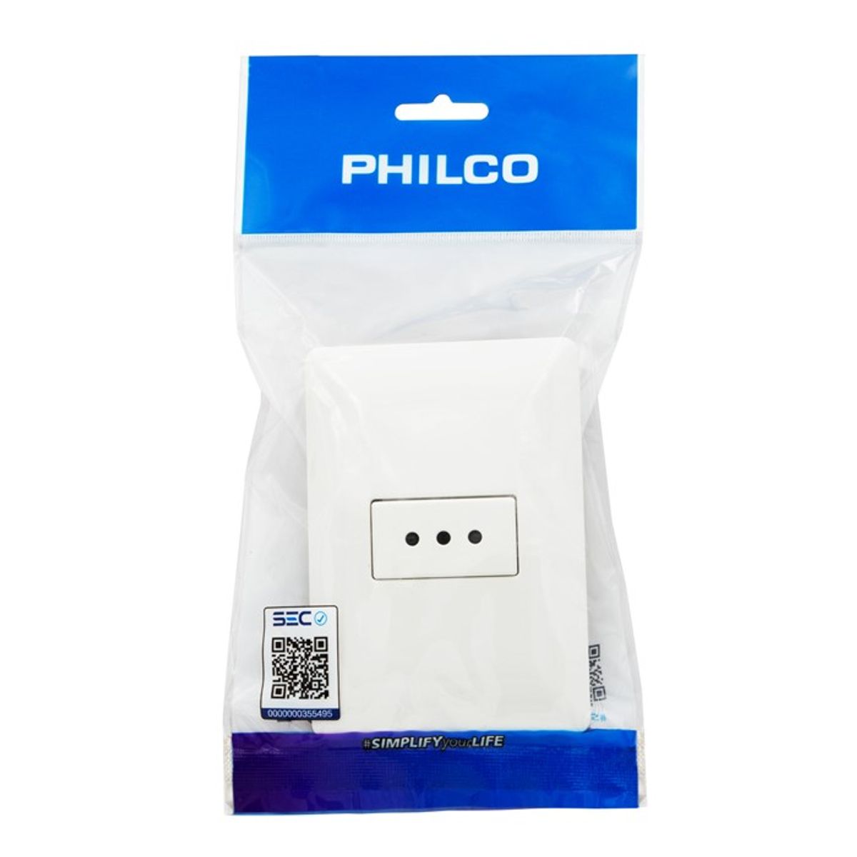 PHILCO - Enchufe Tomacorriente Philco Simple 250v 10A.