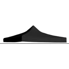 GENERICO - Repuesto Lona Carpa Techo Plegable 2x2 Engomado Negro